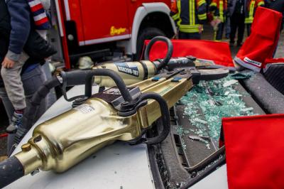 Herrenberg-Gueltstein: Feuerwehr Uebung der Feuerwehr Herrenberg